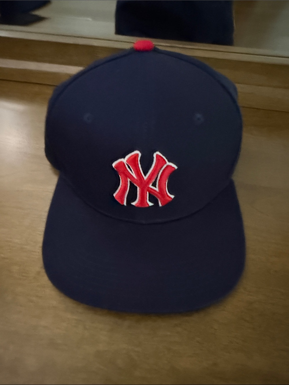 Yankees Firefighter Navy Hat with Red Logos